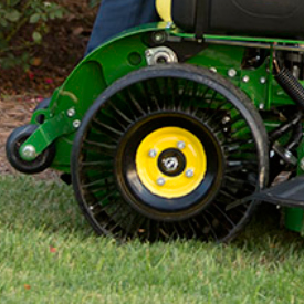 Tweel rear tire on QuikTrak Mower 