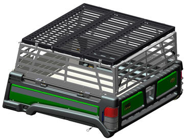 Cargo box side extensions cover