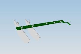 Distribution bundle/deflector for premium residue