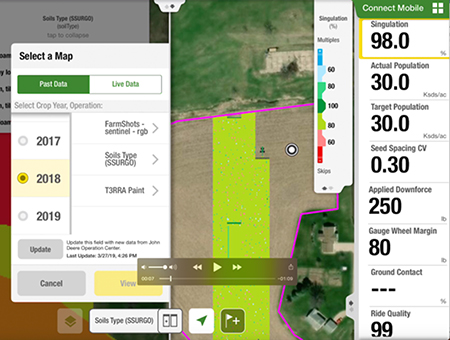 Select map layers to view