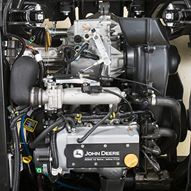 812-cc (49.6-cu in.) gasoline engine and drivetrain