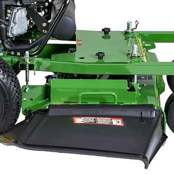 Flexible mower-discharge deflector