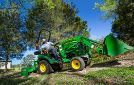 Implement compounding (1025R Tractor shown)