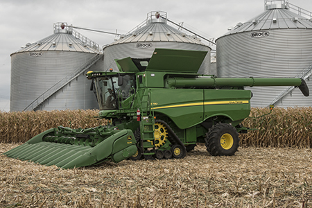 Harvesting in corn