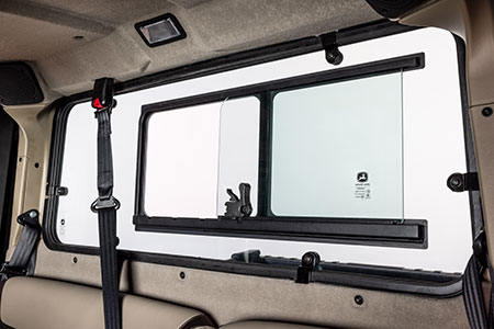 Rear sliding window