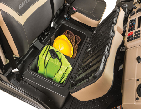 Under seat storage (shown on XUV 845R)