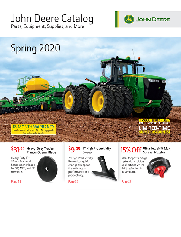 John Deere Parts Catalog Spring 2020