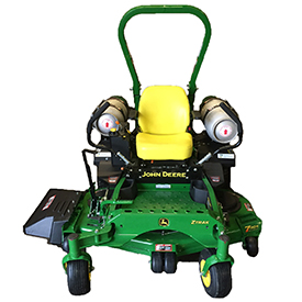 Propane conversion kit on a ZTrak Mower